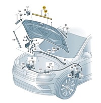 фото thumb №1, Прокладка капот vw tiguan oe: 5na823707