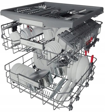 Посудомоечная машина Whirlpool WFO3T133PFX 60см 14 комплектов AquaStop 6 sense