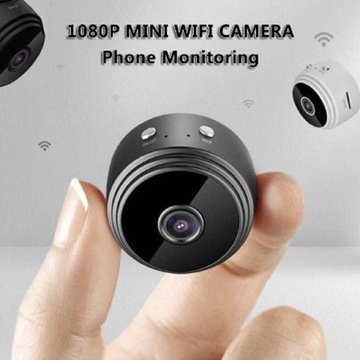 wkv-Mini Full HD 1080P CMOS IR IP Camera Black