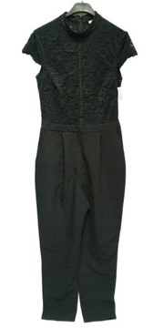 Kombinezon Koronka Czarny ASOS S 36 Elegancki NOWY