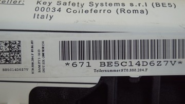 фото thumb №7, Подушка подушка безпеки пасажира audi a5 8t 8t0880204f