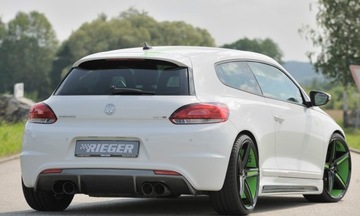 Задний бампер, диффузор, VW Scirocco 3 R-line