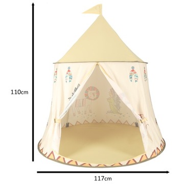Складной домик, основание, игровая палатка TiPi Wigwam, 110 см