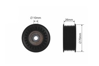 фото thumb №1, Ролик ремень многоручейковый