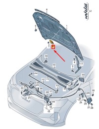 фото thumb №1, Audi q4 e-tron left bonnet striker 81a823185b