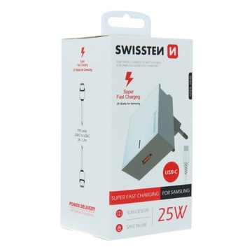 SZYBKA ŁADOWARKA 3A 25W SAMSUNG SUPER FAST CHARGE S20 S21 S22 +USB C-C
