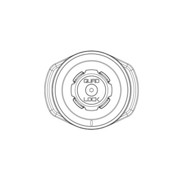 Wodoodporna głowica z ładowarką indukcyjną Quad Lock 12V-24V V2