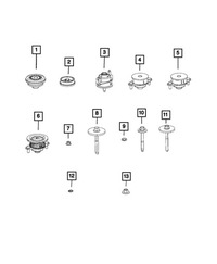 фото thumb №5, Подушка рамы задняя задняя wrangler jl 68236166aa