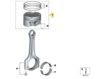 Поршень вала коленчатого bmw 2 active tourer f45 11258678934 8678934 Доставка, фото thumb