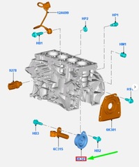 фото thumb №8, Втулка barkowa блок циліндрів ford ka mk3 оригінальний номер 1753675