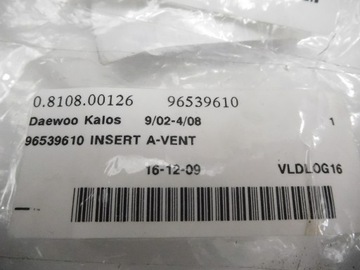 фото thumb №6, Решітка вентиляційна зад chevrolet aveo 96539610