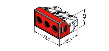 БЫСТРОРАЗЪЕМНЫЙ РАЗЪЕМ WAGO МОНТАЖНЫЙ РАЗЪЕМ 3P 2,5-6 мм
