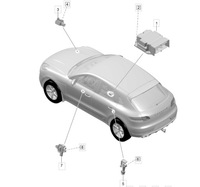 фото thumb №1, Датчик удара система подушка безопасности porsche macan r4 pab959652