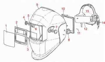 Сварочная маска Sherman V1A ЧЕРНАЯ