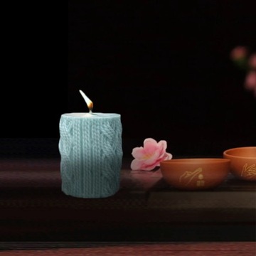 3D силиконовая форма для свечей с шерстяным мотивом