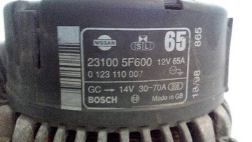 фото thumb №6, Генератор nissan micra k11 1,6 b 231005f600