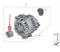 Купить Bmw x5 e70 шкив генератора 12317560678 7560678, фото thumb