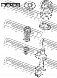 фото thumb №2, Подушка амортизатора, кронштейн febest fdss-edf