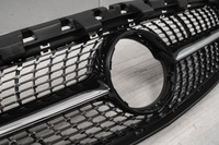 фото thumb №8, Mercedes cla w117 2017-2019 po фейслифтинг решётка радиатора diamond чёрный