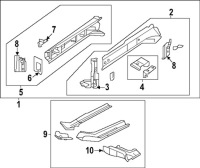 фото thumb №5, Subaru wrx 2022-2025 права нижня плита кріпильна 51619vc0209p