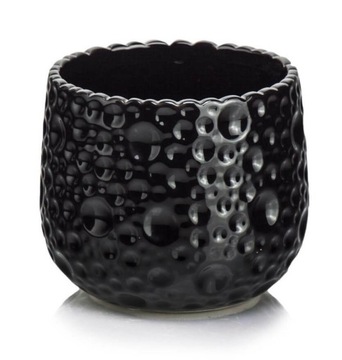 Osłonka Doniczka Ceramiczna Barcelona 15x13 cm czarna