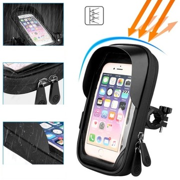 WODOODPORNY UCHWYT TELEFON MOTOCYKL 4-6,5″ DASZEK