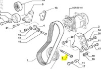 Болт, шкив fiat ducato оригинальный номер 98451593 с Разборки, фото thumb