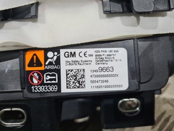 фото thumb №9, Подушка безопасности air bag водителя пассажира opel astra k