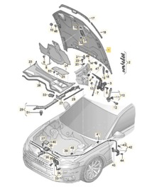 фото thumb №1, Оригінальний номер audi 4n0823029c капот кришка передня audi a8 4n