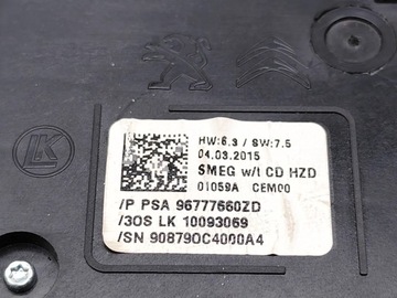 фото thumb №7, Peugeot 308 sw кнопка світла аварійних 2015 estate 4/5dr 96777660zd