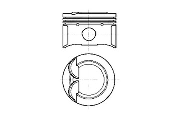 фото thumb №2, Поршень двигателя kpl з кольцо vw golf vii 1.2 tsi 04 2014-vw golf