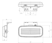 фото thumb №14, Габаритний ліхтар led бічна лампа габаритна помаранчева bok лампа діодна 12v 24v