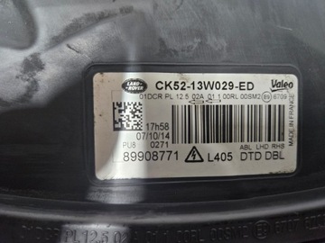 фото thumb №9, Range rover vogue l405 лампа правая ксенон ck52-13w029-eg комплектная