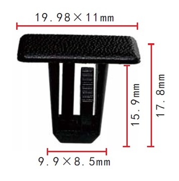 фото thumb №2, 5x кліпса планки порогової jeep chrysler 5fr56dx9