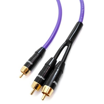 KABEL DO SUBWOOFERA TYP Y MELODIKA MDSWY70 PURPLE RAIN 1 RCA - 2 RCA 7m