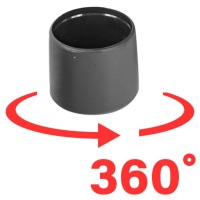 Заглушка Fi6, 50 шт., наружная, для трубы, стержень, резьба