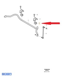 фото thumb №1, Втулка стабилизатора volvo оригинальный номер 31429797
