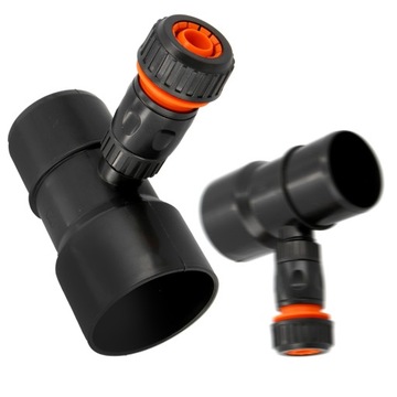 ŁAPACZ DESZCZÓWKI 63 MM ZBIERACZ WODY DESZCZOWEJ ODZYSKIWACZ RYNNY CZARN X5