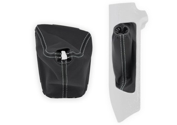 Volvo S60 2000-2004 Mieszko Set Black Leather White Threads