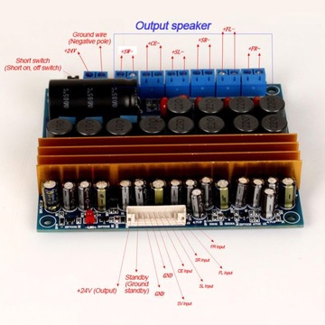 TPA3116 Cyfrowa płyta wzmacniacza mocy Wysoka moc wyjściowa basu DC 18 V 24