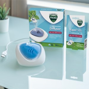 VICKS VH1800EU Портативный безводный диффузор для картриджей с ароматизаторами