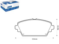 фото thumb №1, Комплект гальмівних колодок гальмівних jurid 41060av126 37205
