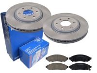 фото thumb №1, Тормозные диски тормозные колодки ate перед nissan navara d40 296mm