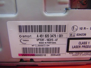 фото thumb №6, Smart fortwo ii 451 радио cd радиопроигрыватель