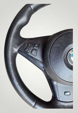 фото thumb №10, Bmw 5 e60 e61 рестайлинг lci m набор руль кожаный многофункциональная подушка
