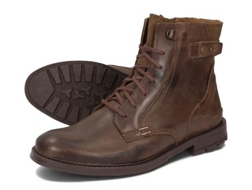 BUTY MĘSKIE SZTYBLETY OCIEPLANE PL SKÓRA 856 BR 42