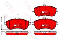 Купить Trw тормозные колодки тормозные mercedes c 200 cdi 204.001, фото thumb