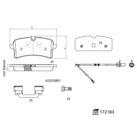 фото thumb №1, Тормозные колодки тормозные задняя febi do audi a6 c7 rs6 s6