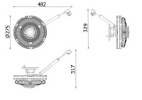 Mahle cfc 269 000p зчеплення, вентилятор охолодження в Україні, фото thumb