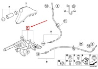 фото thumb №9, Ручник  гальма стояночного mini cooper r50, r53 34406774814оригінальна